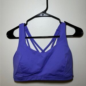 Lululemon Light Support Sports Bra Charged Indigo size 10
